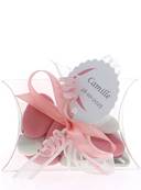 Boite Dragées Buste Communion Rose - Cadeau Invités Communion Personnalisable