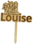 Cake Topper D�coration Bois G�teaux