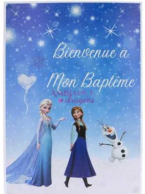 Affiche Personnalisée Reine des Neiges