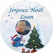 Boule Noël Personnalisée Stitch