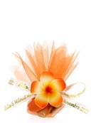 Tulle Drages Mariage Fleur des les Orange - Tulle Drages Mariage 