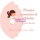 Mini Pot de Miel Personnalisé Communiante - Cadeau Invités Communion