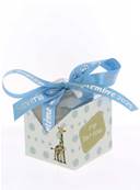 Boite Drages Cube Girafe Personnalise - Drages Baptme Jungle