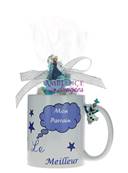 Mug dragées parrain, marraine Reine des Neiges