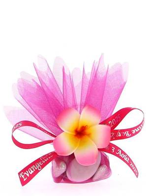 Tulle Dragées Mariage Fleur des Îles Fuchsia - Tulle Dragées Mariage